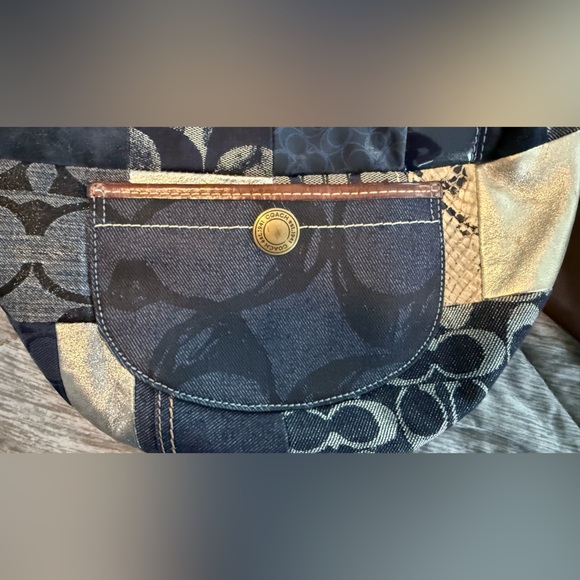 Coach Vintage Denim Patchwork Soho Shoulder Bag - Picture 2 of 9